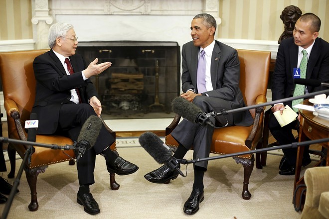 Entretien Nguyen Phu Trong-Barack Obama - ảnh 1